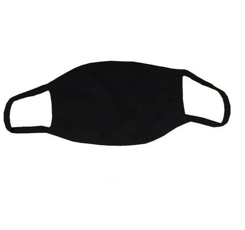 Face Mask Nose Mouth Cover Adjustable Reusable Washable Elastic Fabric Mask BLACK