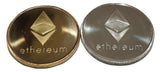 Set of Gold and Silver Plated Color Ethereum Coins ETH Physical Cryptocurrency Collectible Coins by TrendyLuz
