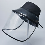 Fisherman Bucket Hat with Removable Full Face Protective Visor Shield