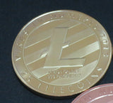 Litecoin Gold Plated Color Litecoin LTC Physical Cryptocurrency Collectible Novelty Coin by TrendyLuz (Pack of 1)