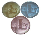 Set of Gold, Silver, and Copper Plated Color Litecoins LTC Physical Cryptocurrency Collectible Coins by TrendyLuz