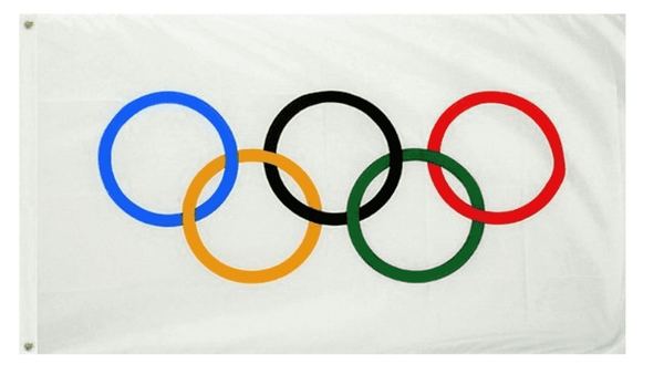 Olympic Games 3x5 Feet Flag Olympics Rings International Banner Flag