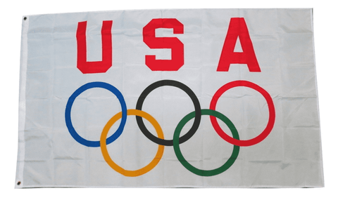 Team USA Olympic Games 3x5 Feet Flag Olympics Rings International Banner Flag