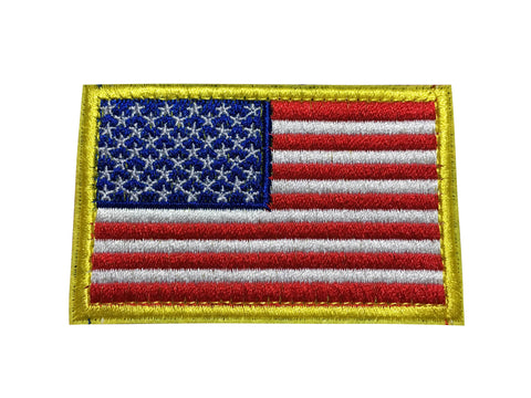 Red/White/Blue Tactical American USA Flag Patch, Embroidered Velcro Patch US Military Police Firefighter